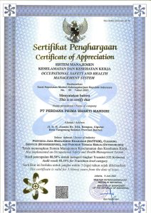 Sertifikasi SMK3 PT PPBM